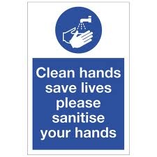 Sanitise Hands Sign
