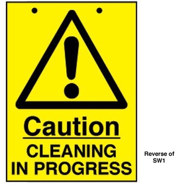 Caution Slippery Floor Surface Cleaning Stand - Image 2